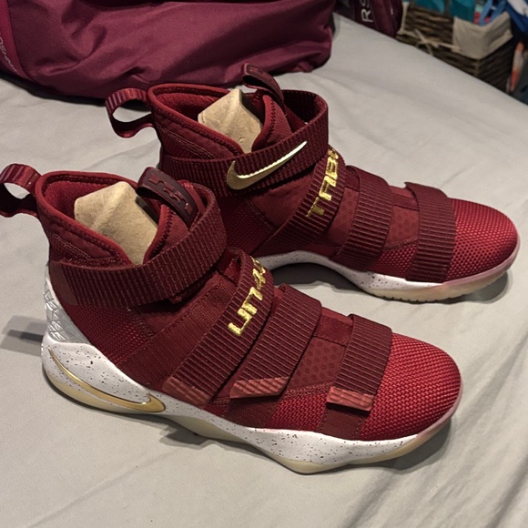Nike Other - Mens Nike Burgundy and Gold Strap Sneakers- unforgettable